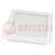 Grille; Ouv: 131x125mm; D: 22mm; IP54; Fixation: fermoir; RAL 7035