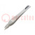 Tweezers; 125mm; universal; Blade tip shape: sharp