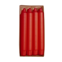 8 Kronkerzen Ø 2,4 cm · 20 cm rot aus 100 % Stearin. Material: Stearin. Farbe: rot