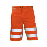 PLANAM Arbeitsshorts Warnschutz orange, Gummizug im Bund, div. Taschen Version: XL - Größe: XL