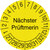 Prüfplakette aus Graspapier, Nächster Prüftermin, gelb/schwarz, 1000 Stk/Rolle, 3,0 cm Version: 27-32 - Prüfjahre: 2027-2032
