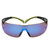 Schutzbrillen 3M SecureFit 400, Sichtscheibe: Blau, Rahmen: schwarz/grün