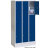Fächerschrank Classic auf Sockel, mit 9 Fächern, H1800xB900xT500mm Version: 02 - Lichtgrau/ Enzianblau