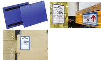 DURABLE Kennzeichnungstasche, magnetisch, DIN A4 hoch, blau (9174407)