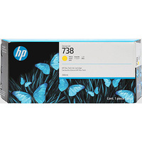 HP oryginalny ink / tusz 676M8A, HP 738, yellow, 300ml
