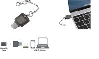 LogiLink USB 2.0 Card Reader als Schlüsselanhänger, schwarz (11116319)