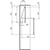 Skizze zu Ruhalift 3T, korpusz belméret 750 - 1100 mm, teherbírás 10 kg, fehér/króm