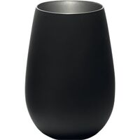 Produktbild zu »Elements« Trinkglas, Inhalt: 0,465 Liter, Höhe: 120 mm, schwarz/silber
