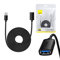 BASEUS CABLE DE EXTENSIÓN USB 3.0 AIRJOY SERIES, MACHO A HEMBRA, 5 M - NEGRO