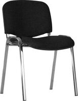 Bezoekersstoel ISO chroom/zwart