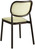 Stuhl Candia; 43x57x82 cm (BxTxH); Sitz beige, Gestell dunkelbraun; 2 Stk/Pck
