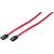 LogiLink S-ATA Cable with latch, 2x male, red, 0,30M