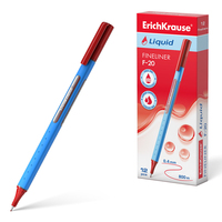 ErichKrause 47971 bolígrafo de punta redonda Bolígrafo cilíndrico Rojo 12 pieza(s)