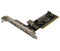 LogiLink 4+1-port USB 2.0 PCI Card interfacekaart/-adapter