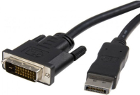 Techly ICOC-DSP-C-030 adaptador de cable de vídeo 3 m DVI-D DisplayPort Negro