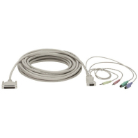 Black Box EHN151A-0010 cable para video, teclado y ratón (kvm) Blanco 3 m