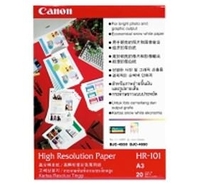 Canon High Resolution Paper HR-101(A3, 20 Sheets) papel para impresora de inyección de tinta Blanco