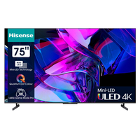 Hisense U7KQ 75U7KQ Televisor 190,5 cm (75") 4K Ultra HD Smart TV Wifi Antracita 1000 cd / m²