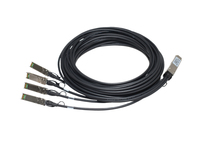 HPE R1N64A InfiniBand/fibre optic cable 3 m QSFP+ 4x SFP+ Black