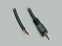 BKL Electronic 1101051 kabel audio 1,8 m 2.5mm Czarny