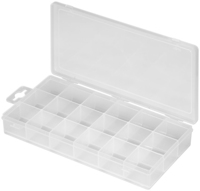 Goobay 90149 pieza pequeña y caja de herramientas Caja para piezas pequeñas Transparente