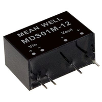 MEAN WELL MDS01M-05 adaptateur de puissance & onduleur 1 W
