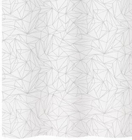 Diaqua Prisma Duschvorhang Öse Polyethylen-Vinylacetat (PEVA) Grau, Weiß