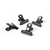 Trendform Magnet-Clip GRAFFA 4er Set schwarz