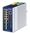 PLANET Industrial L3 8-Port Managed Gigabit Ethernet (10/100/1000) Power over Ethernet (PoE) Aluminium, Blau
