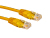 Cables Direct 0.25m Cat5e networking cable Yellow U/UTP (UTP)