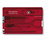 Victorinox SwissCard Classic smink és manikűrtáska Vörös, Átlátszó ABS műanyag