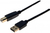 Hypertec 532430-HY USB-kabel 1,5 m USB 2.0 USB A USB B Zwart
