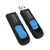 ADATA UV128 lecteur USB flash 256 Go USB Type-A 3.2 Gen 1 (3.1 Gen 1) Noir, Bleu