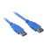 Sharkoon USB 3.0 M>F kabel USB 3 m Niebieski