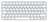 Apple Magic keyboard Universal USB + Bluetooth Spanish Aluminium, White