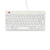 R-Go Tools Compact Break Ergonomic keyboard R-Go , compact keyboard with break software, AZERTY (FR), wired, white
