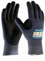 Schnittschutzhandschuh 44-3745 MaxiCut Ultra Gr. 8 blau/schwarz, Daumenbeuge verstärkt, Spezialfaser+Nitrilschaumbeschic