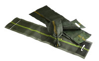 Sandsack Silosandsäcke, grün mit Schlaufen und Zugband, 270mm x 1000/1200mm, 50 Stück