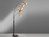 Bogenlampe 5flammig LED dimmbar 190cm groß, Metall Schwarz Lampenschirme Seegras