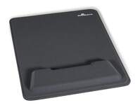 Durable ERGOTOP Soft Touch Mouse Mat with Foam Support Wrist Rest Pad | Grey