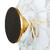 Relaxdays Etagere, edler Servierständer mit 2 Etagen, HxD 30 x 24,5 cm, Glas & Metall, Cupcake Ständer, transparent/gold