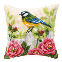 Cross Stitch Kit: Cushion: Blue Tit