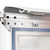 Regenwasserfester Kundenstopper / Plakatständer WindSign „Seal”, 44mm-Profil | ezüst/szürke sarokillesztéssel ezüst színű műanyag sarkokkal a DIN A1 (