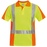 ZWOLLE Warnschutz-Poloshirt, Gelb/Orange ELYSEE®, EN ISO 20471/2 Gr.XXXL