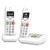 GIGASET Téléphone sans fil E290 Duo Blanc avec répondeur L36852-H2921-N102 avec répondeur