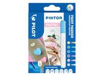 Pilot Pintor Fine Bullet Tip Paint Marker 2.9mm Pastel Assorted (Pack 6)
