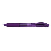 Pentel Energel X Gel Violet Retractable Gel Rollerball Pen 0.7mm Tip 0.35mm Line (Pack 12)