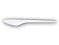 Cuchillo de Plastico Blanco Paquete de 100