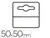 Etiqueta Colgador Adhesiva 3L Office en Pvc 50X50 mm Pack de 1000 Unidades