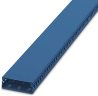 Verdrahtungskanal, (L x B x H) 2000 x 25 x 80 mm, Polycarbonat/ABS, blau, 324058